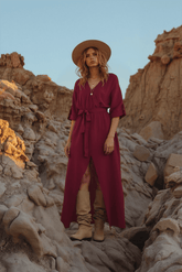 Savannah long muslin dress